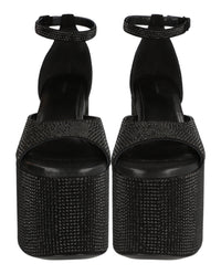 Balenciaga Womens Camden Platform Heels In Strass