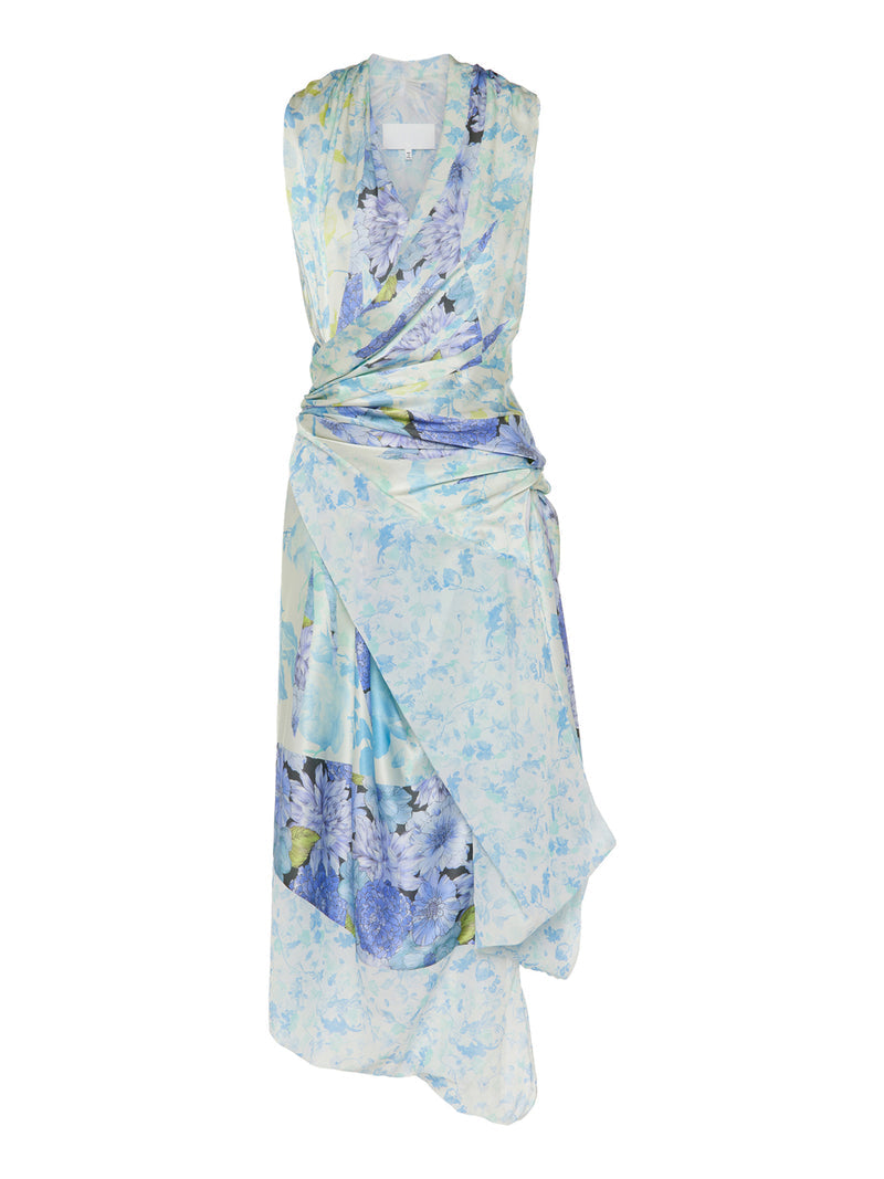 Maison Margiela Maison Margiela Women Floral Silk Wrap Dress