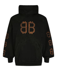 Balenciaga Balenciaga Mens Crypto Medium Fit Hoodie