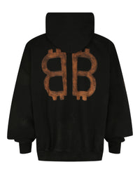 Balenciaga Balenciaga Mens Crypto Medium Fit Hoodie