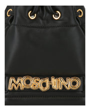 Moschino Womens Balloon Lettering Bucket Bag