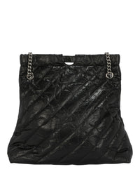 Balenciaga Womens Crush Quilted Medium Tote