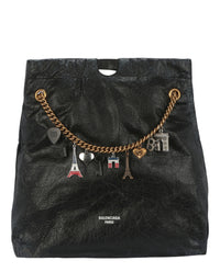 Balenciaga Womens Crush Leather Medium Tote