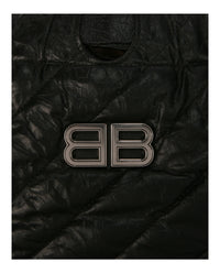 Balenciaga Womens Small Quilted Crush Tote Bag