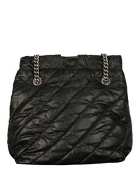 Balenciaga Womens Small Quilted Crush Tote Bag