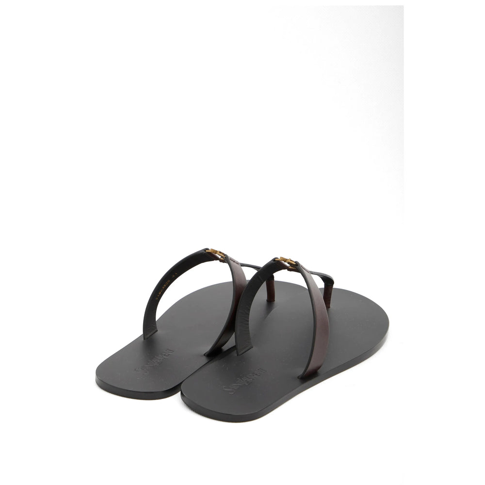Saint Laurent Brown Sandals Men
