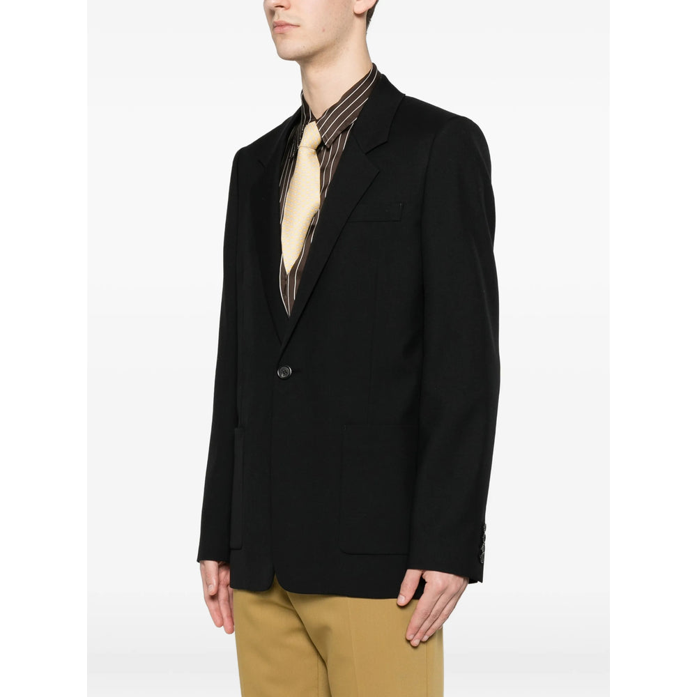 Saint Laurent Black Jackets - Blazers Men