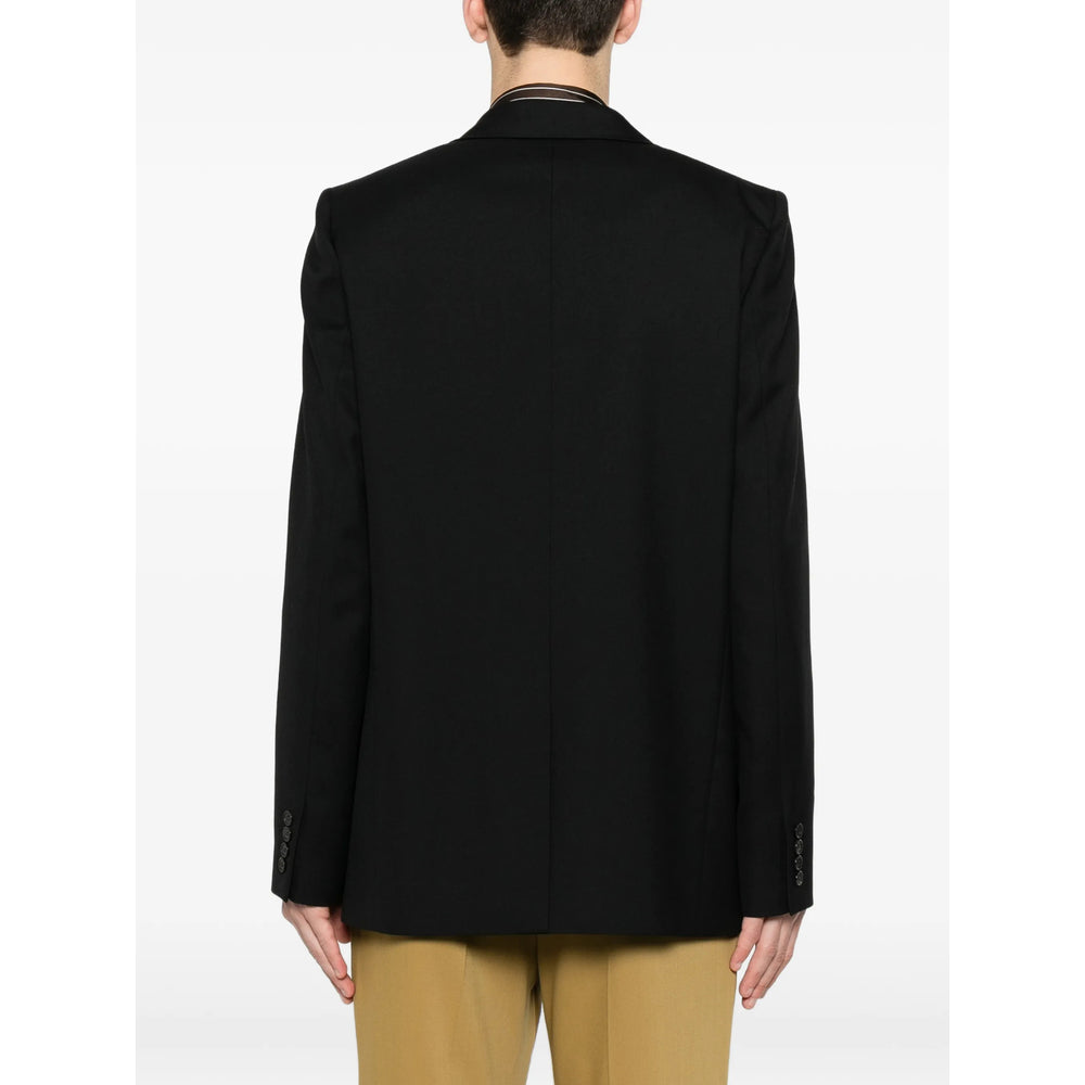 Saint Laurent Black Jackets - Blazers Men