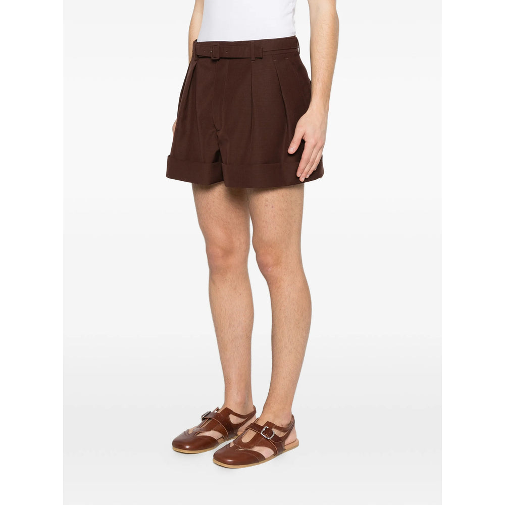 Saint Laurent Brown Shorts - Tailored Shorts Men