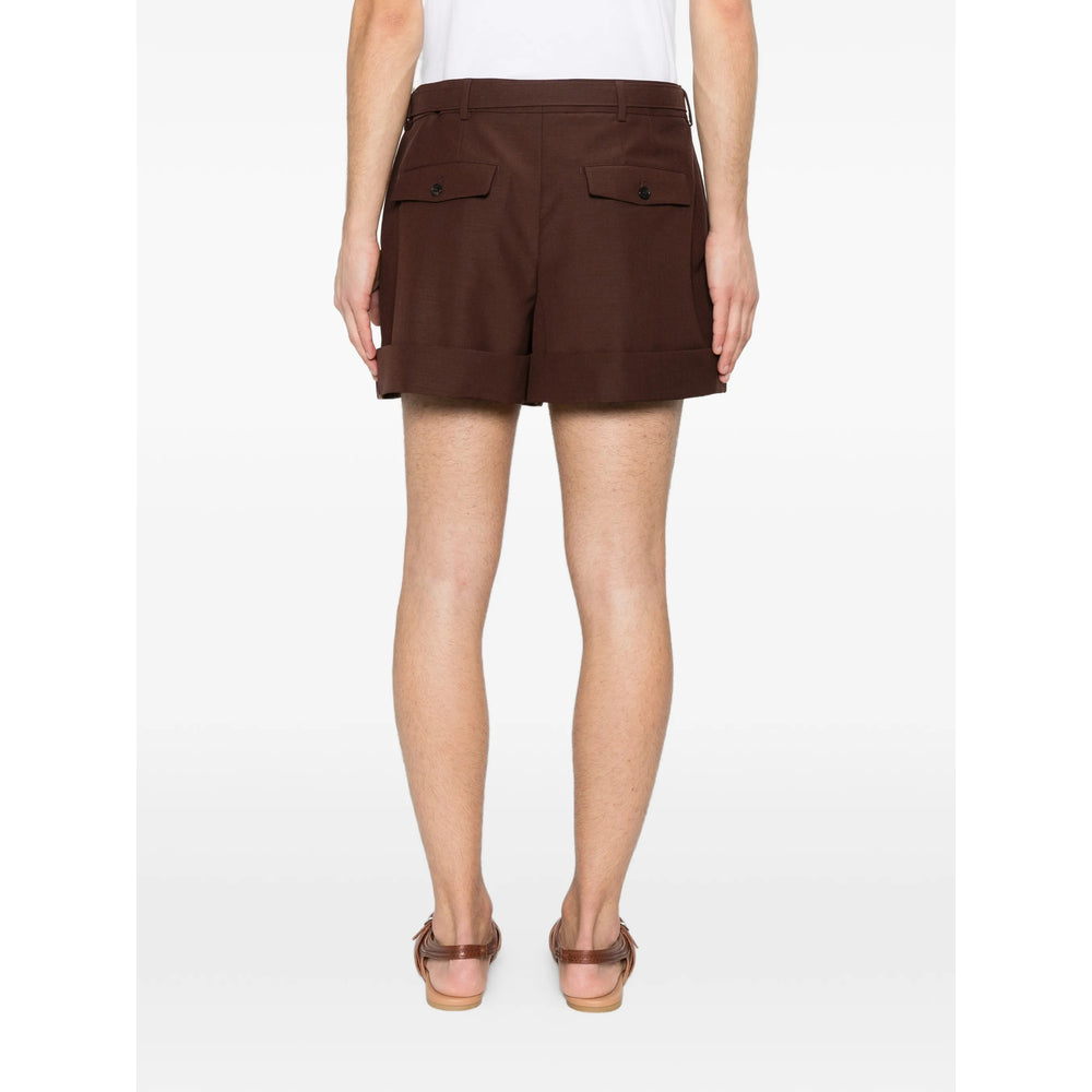 Saint Laurent Brown Shorts - Tailored Shorts Men