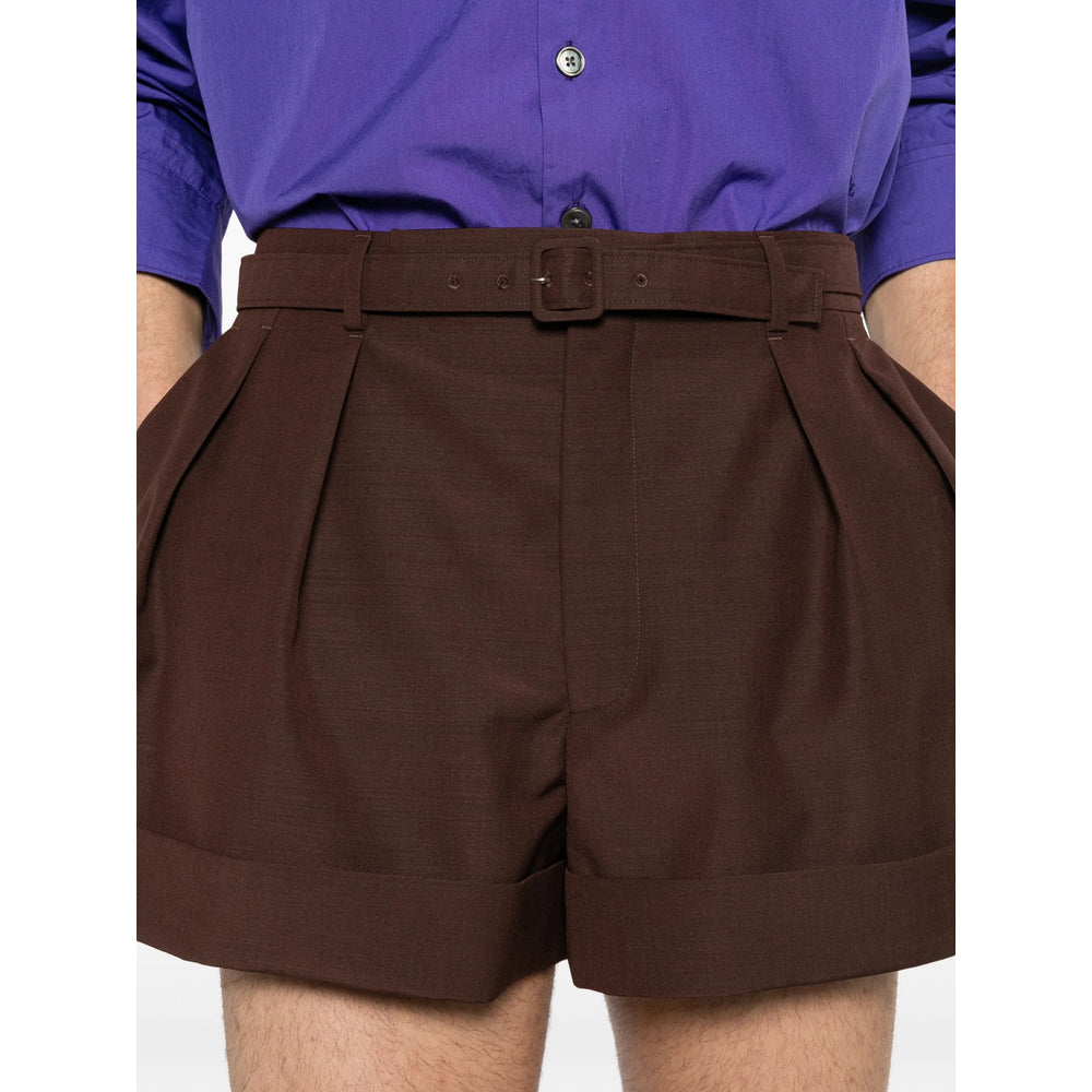 Saint Laurent Brown Shorts - Tailored Shorts Men