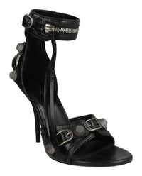 Balenciaga Womens Cagole Leather Sandals