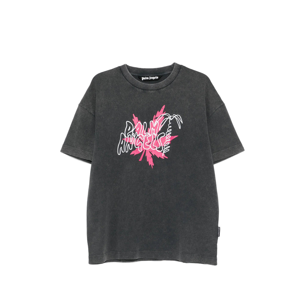 Palm Angels Grey T-Shirts & Vests - T-Shirts Men
