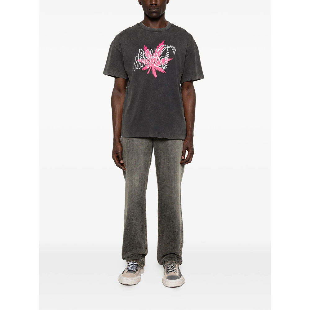 Palm Angels Grey T-Shirts & Vests - T-Shirts Men