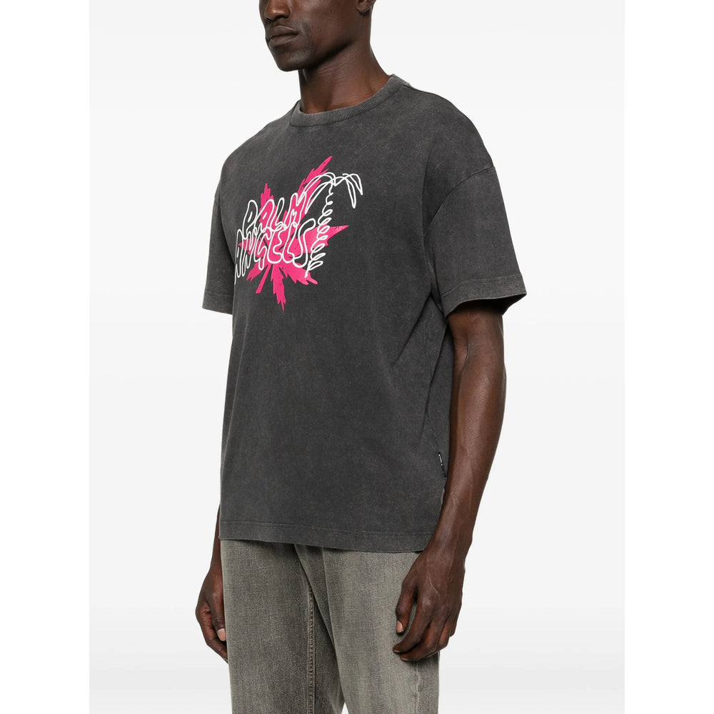 Palm Angels Grey T-Shirts & Vests - T-Shirts Men
