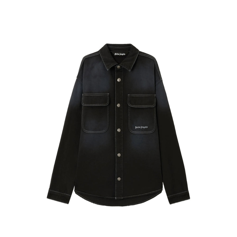 Palm Angels Black Shirts Men