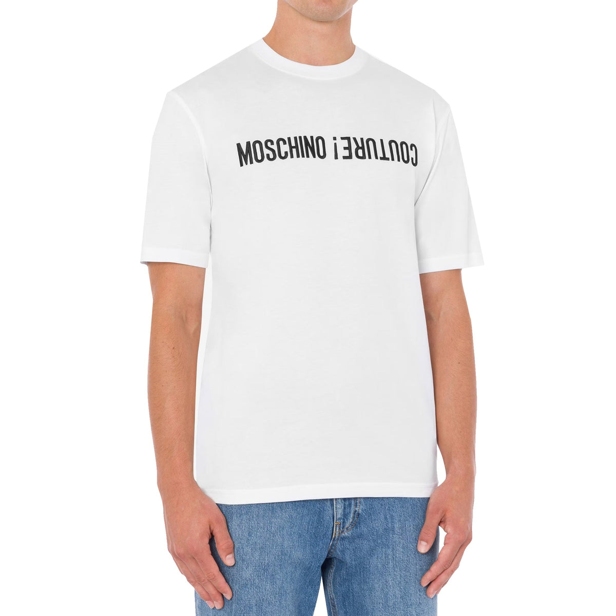 Moschino Moschino Upside Down Logo T-Shirt Men