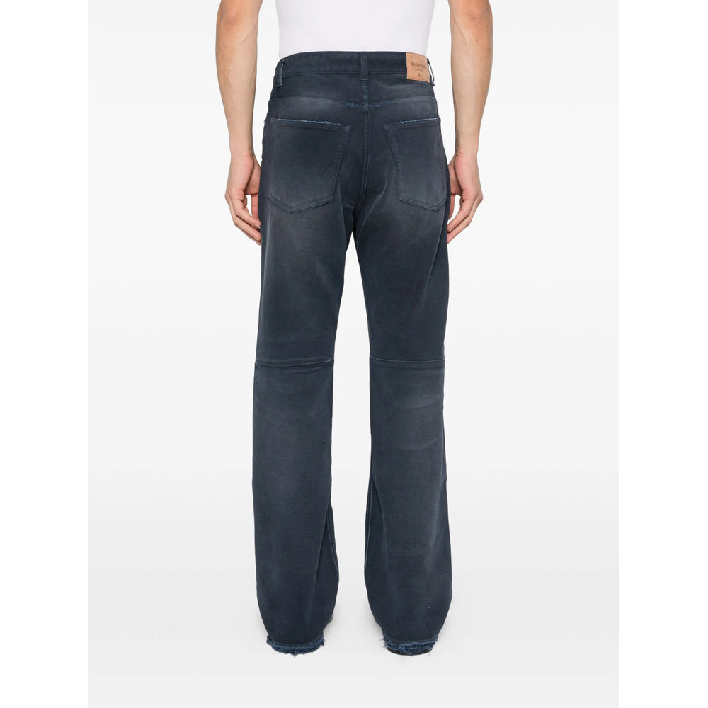 Balenciaga Blue Denim - Regular & Straight-Leg Jeans Men