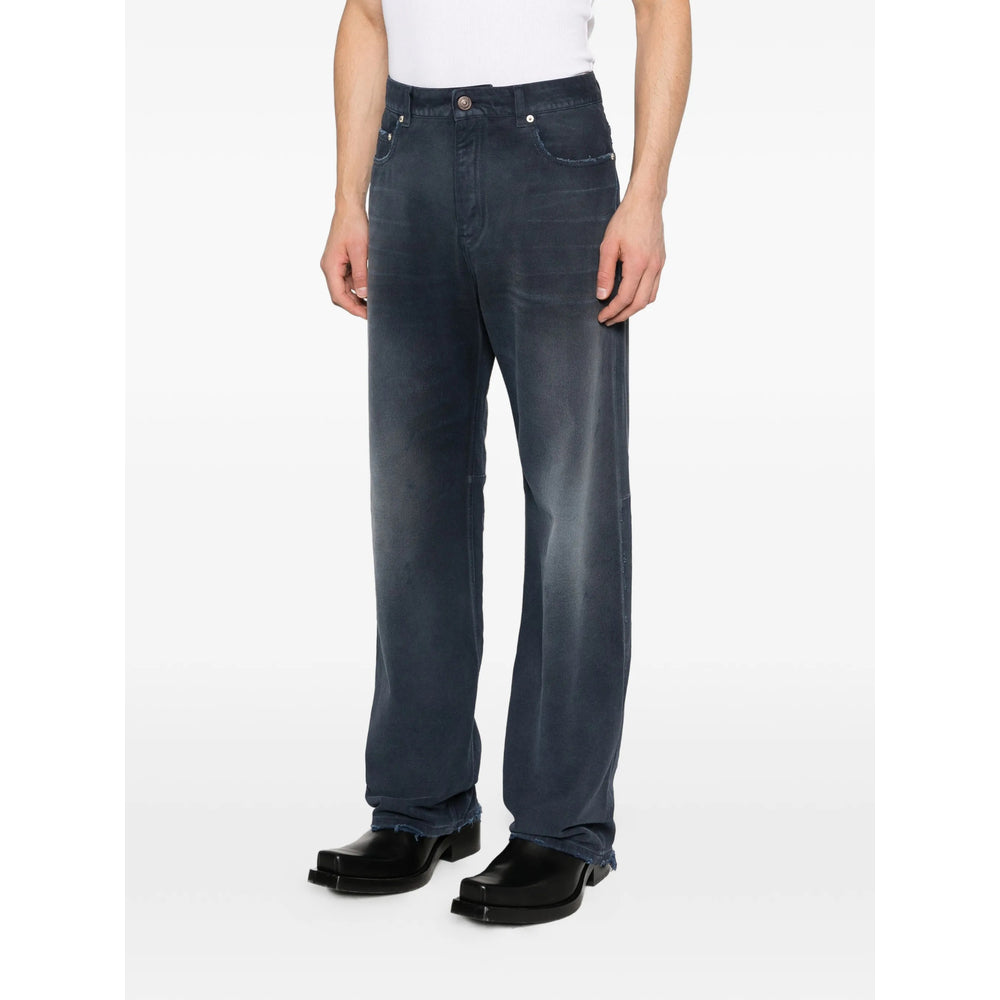 Balenciaga Blue Denim - Regular & Straight-Leg Jeans Men