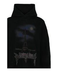 Balenciaga Balenciaga Mens Paris Moon Fleece Hoodie