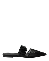 Alexander McQueen Womens Mesh Punk Mules