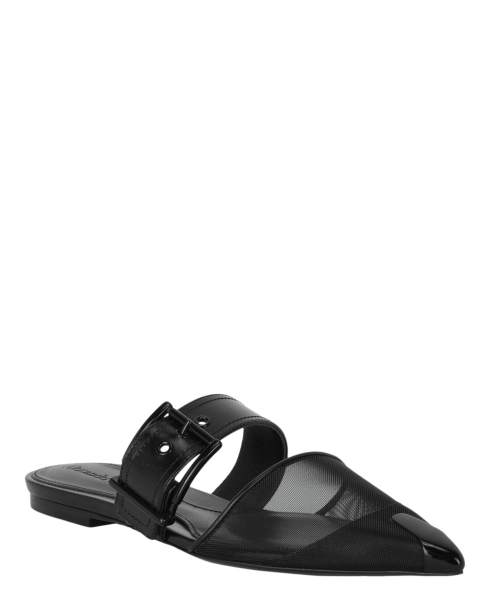 Alexander McQueen Womens Mesh Punk Mules