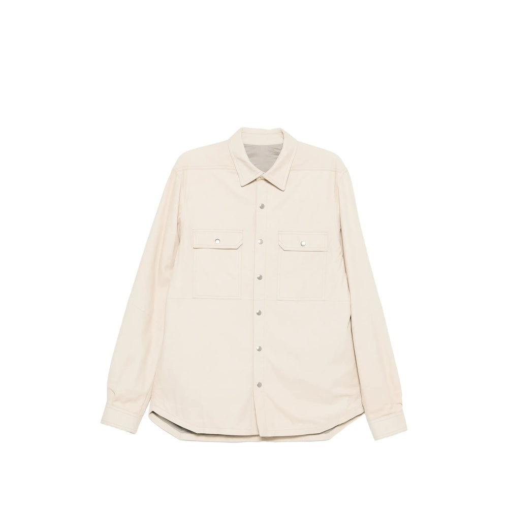 Rick Owens Neutrals Jackets - Shirt Jackets Men