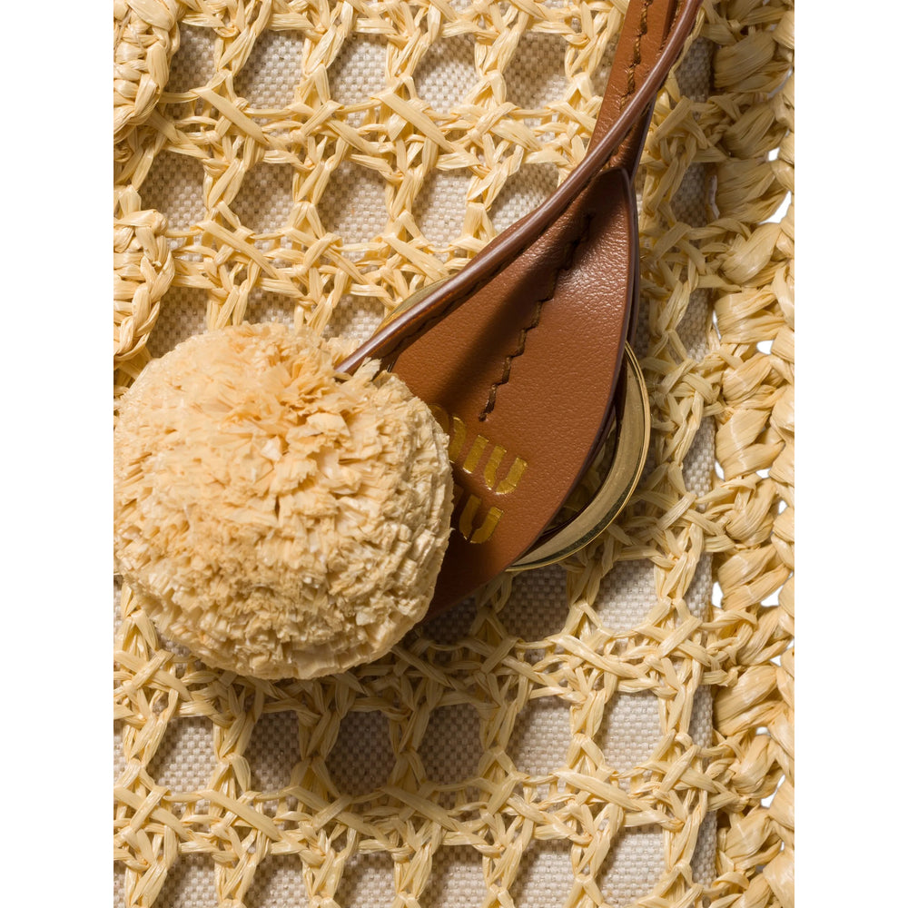 Miu Miu Women Biege Crochet Ivy Handbag