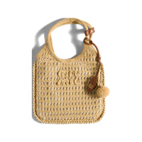Miu Miu Women Biege Crochet Ivy Handbag