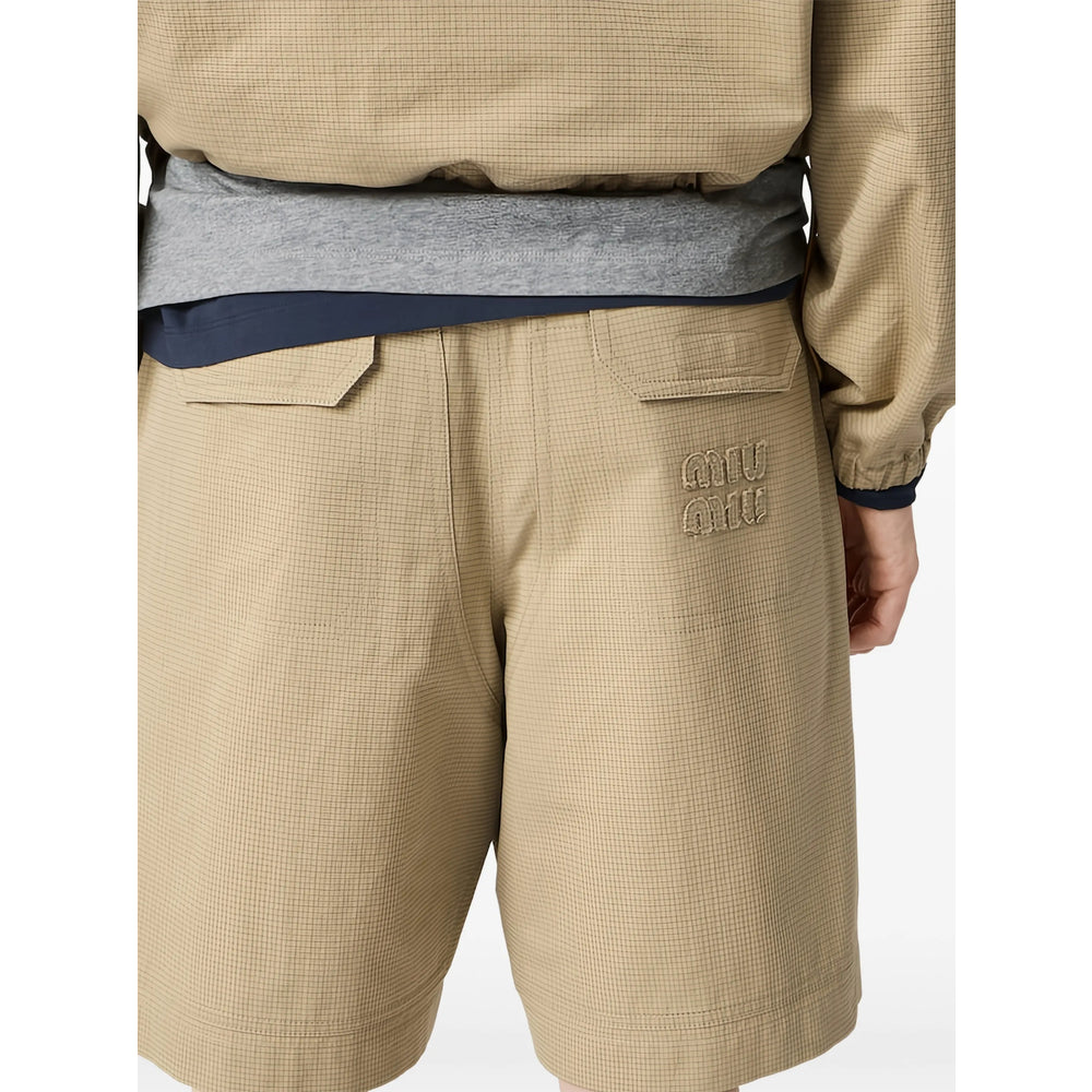 Miu Miu Neutrals Shorts - Tailored Shorts Women