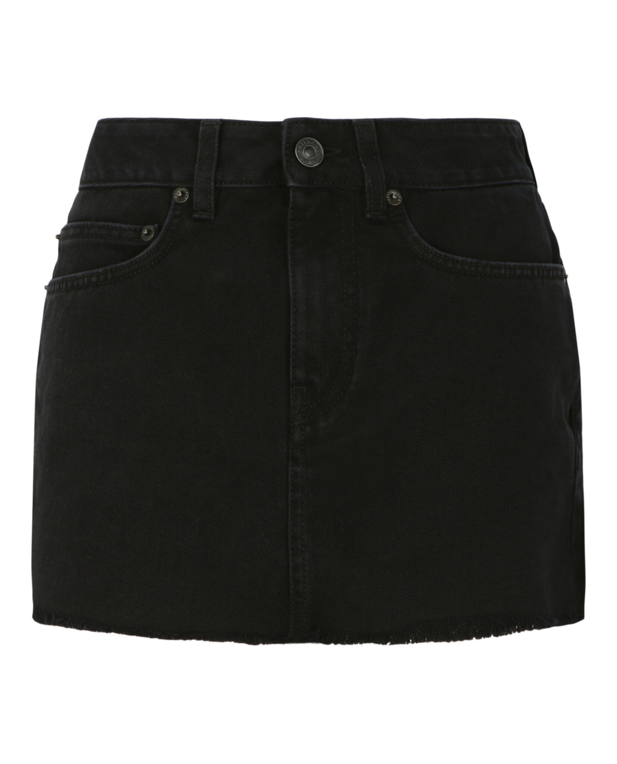Balenciaga Balenciaga Womens Raw-Cut Denim Mini Skirt