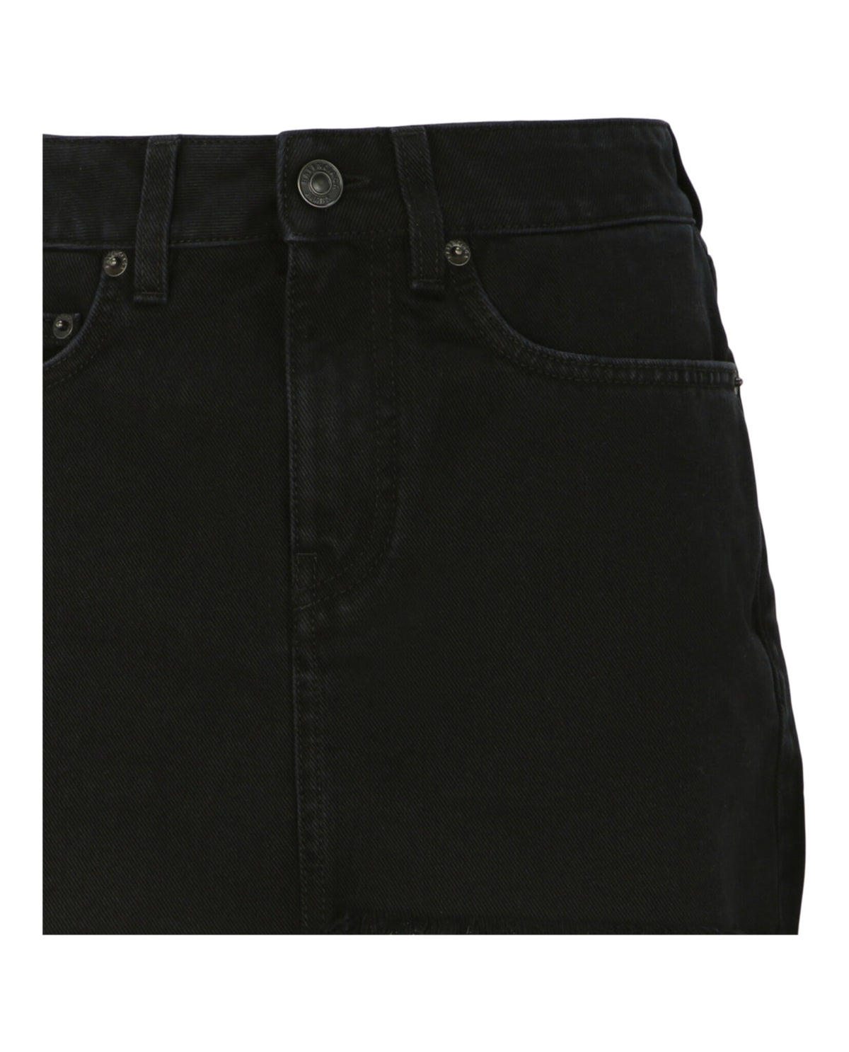 Balenciaga Balenciaga Womens Raw-Cut Denim Mini Skirt