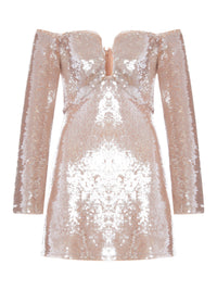 Self-portrait Self-Portrait Women Off-Shoulder Sequin Mini Dress
