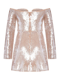 Self-portrait Self-Portrait Women Off-Shoulder Sequin Mini Dress