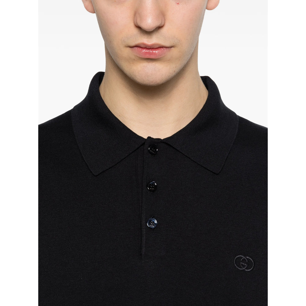 Gucci Blue Polo Shirts Men