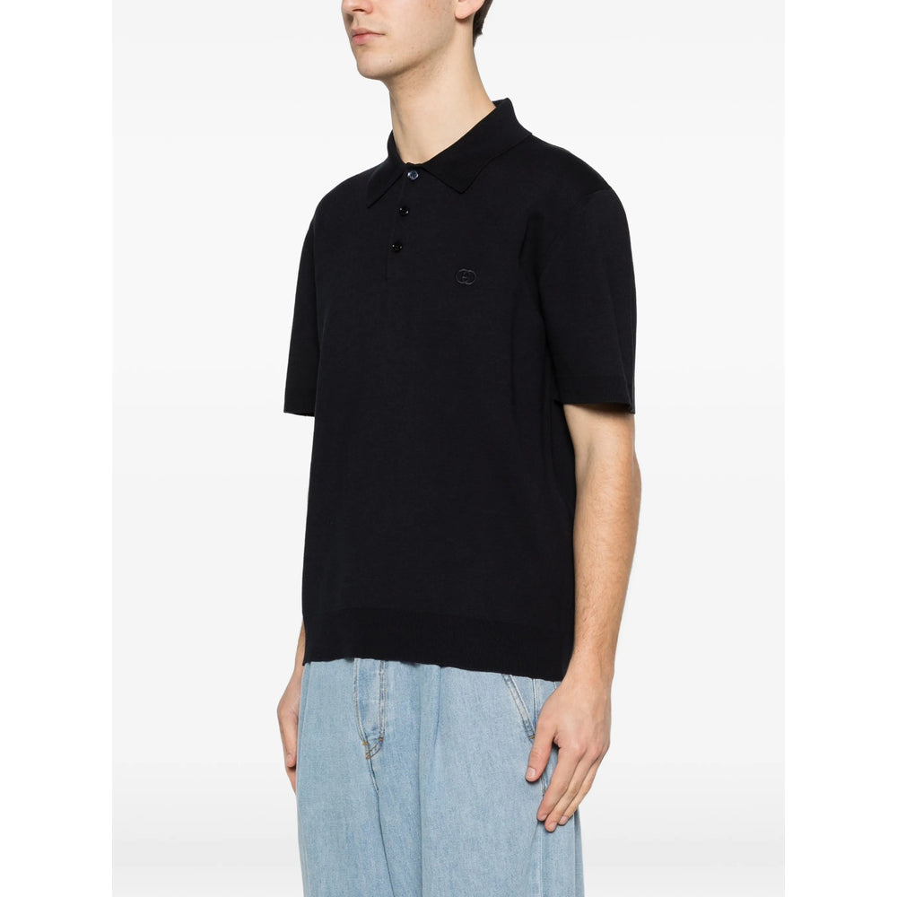 Gucci Blue Polo Shirts Men