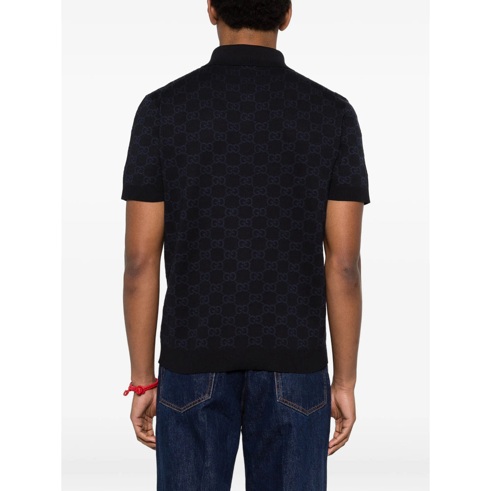 Gucci Blue Polo Shirts Men