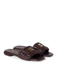 Miu Miu Miu Miu Women Nappa Matelassé Sandals