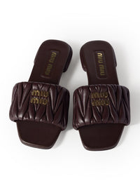 Miu Miu Miu Miu Women Nappa Matelassé Sandals
