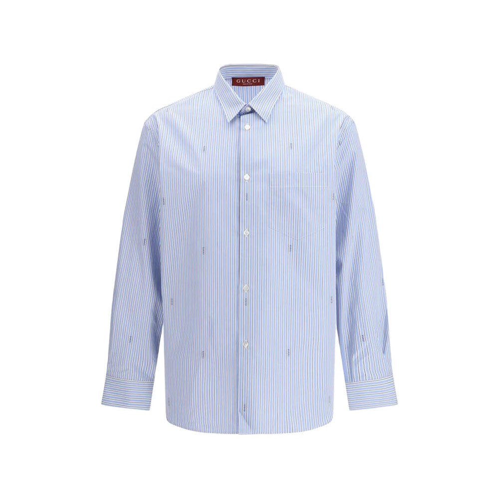 Gucci Gucci Blue Shirts Men