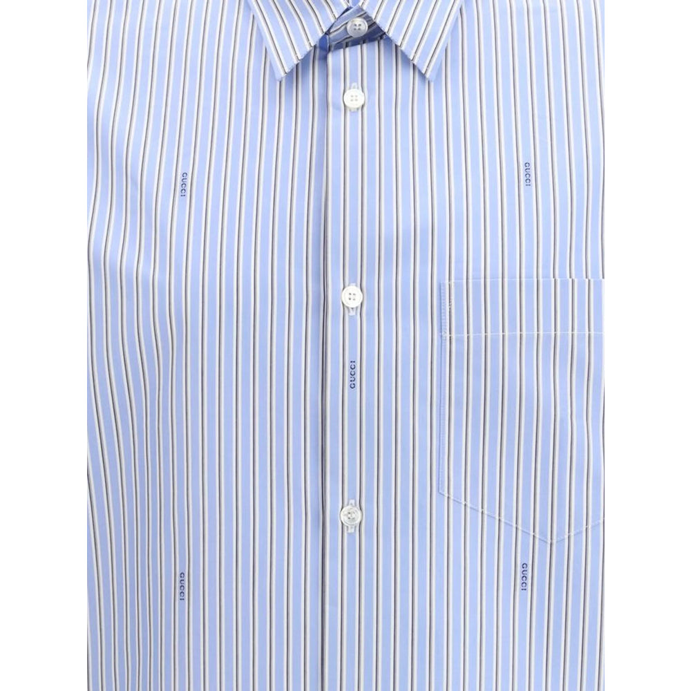 Gucci Gucci Blue Shirts Men