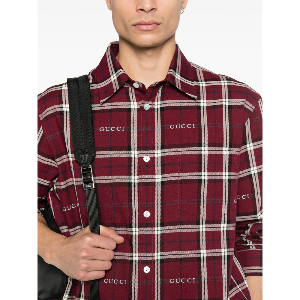 Gucci Red Shirts Men