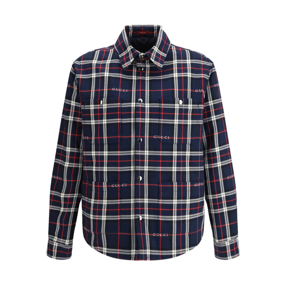 Gucci Blue Jackets - Shirt Jackets Men