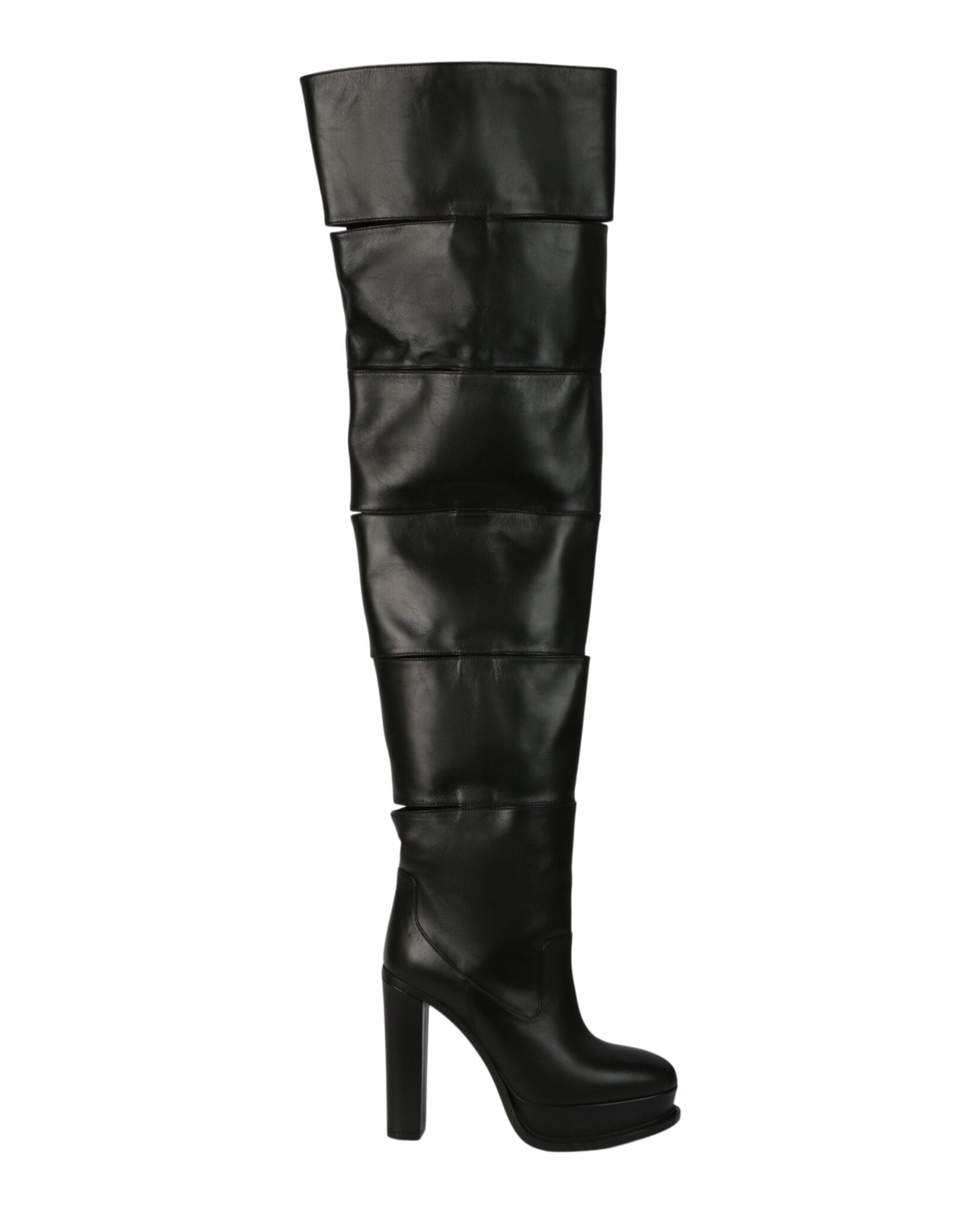 Alexander McQueen Womens Slash Over-The-Knee Boots