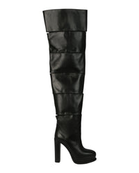 Alexander McQueen Womens Slash Over-The-Knee Boots