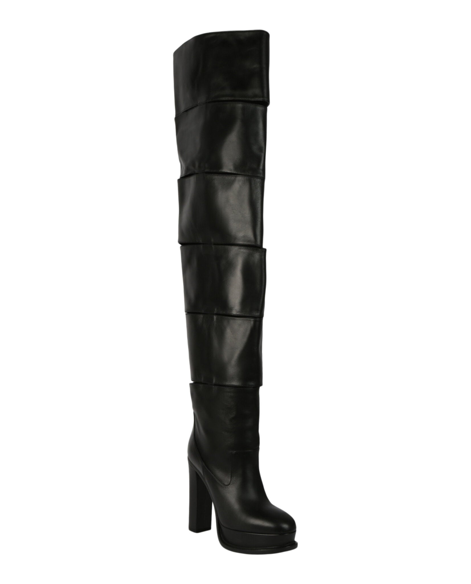 Alexander McQueen Womens Slash Over-The-Knee Boots