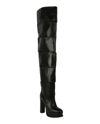 Alexander McQueen Womens Slash Over-The-Knee Boots