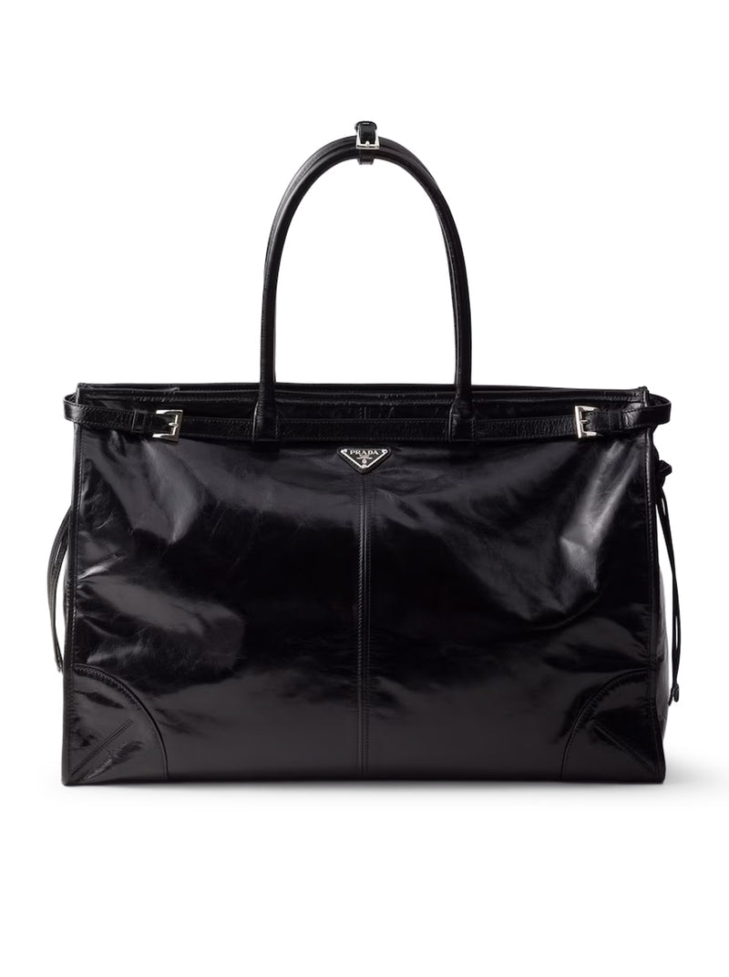 Prada Prada Men Prada Bonnie Leather Shopping Bag