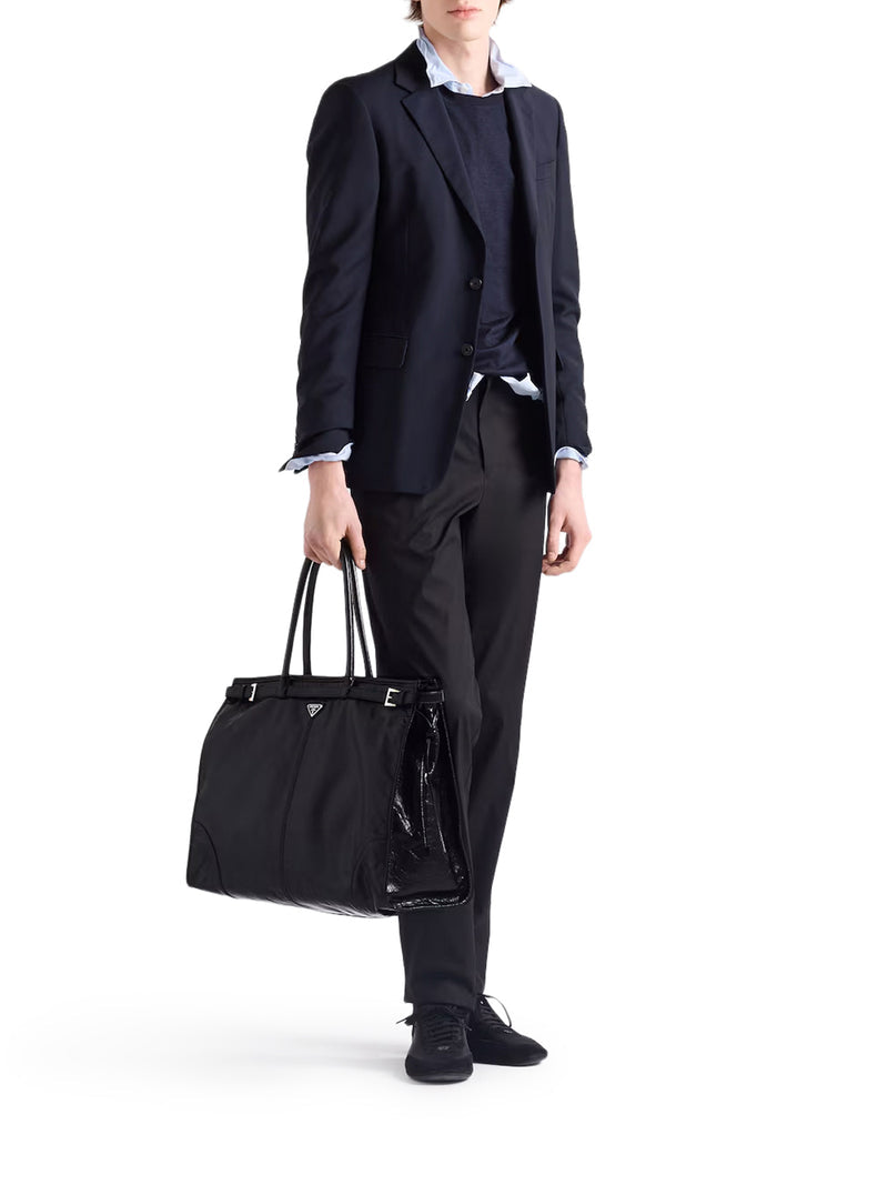 Prada Prada Men Prada Bonnie Leather Shopping Bag