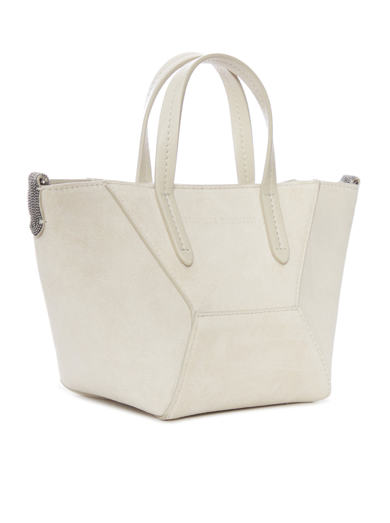 Brunello Cucinelli Women Mini Suede Bag With Shoulder Strap